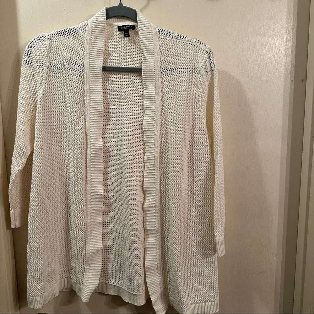 Talbots Women’s Cardigans Knits Sweater Petite Cream Color